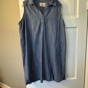 Old Ranch Women's Blue Sleeveless Dress XXL